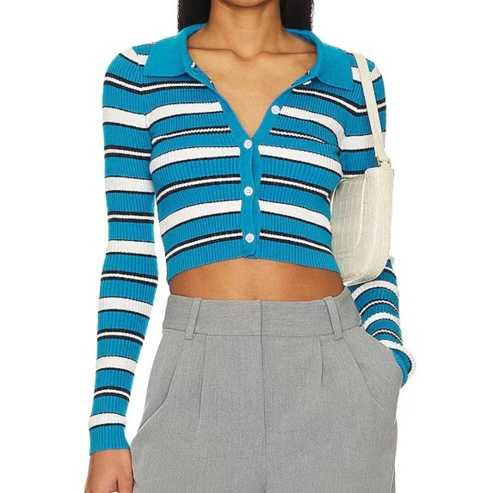 Keyara Button Up Top by superdown via Revolve